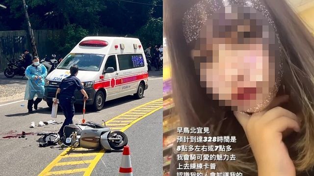 16歲少女無照借車跑山,自摔命喪水泥車輪下。民眾提供(左)、翻攝死者IG(右)