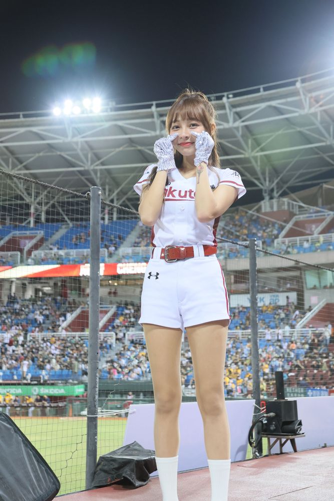 啦啦隊女神林襄。鄭孟晃攝