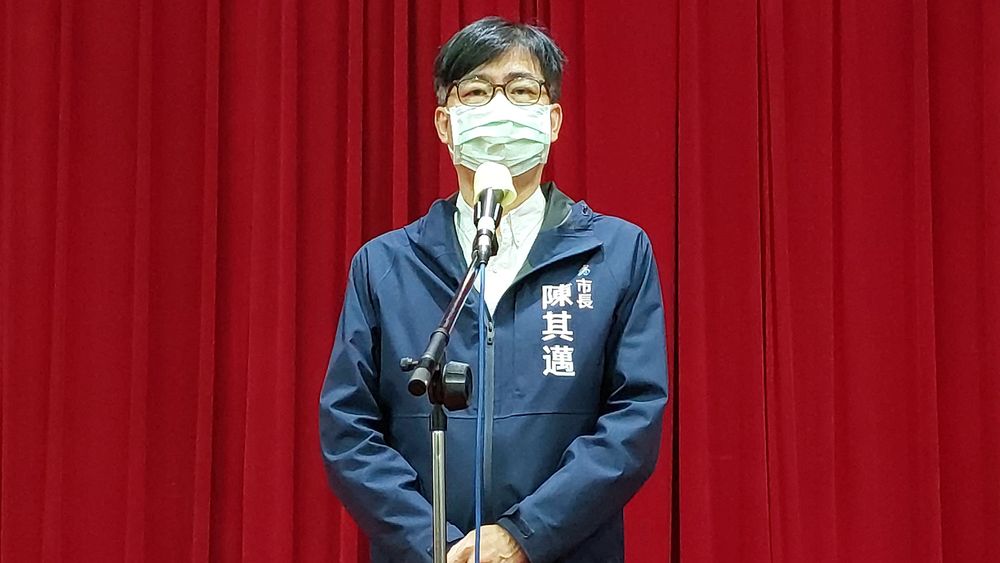 陳其邁在最新民調獲52.1%選民支持,超過國民黨參選人柯志恩31.7%。凃建豐攝