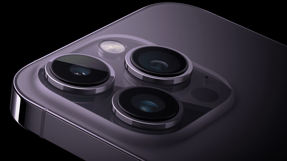iPhone 14 Pro 升級的鏡頭。取自 Apple