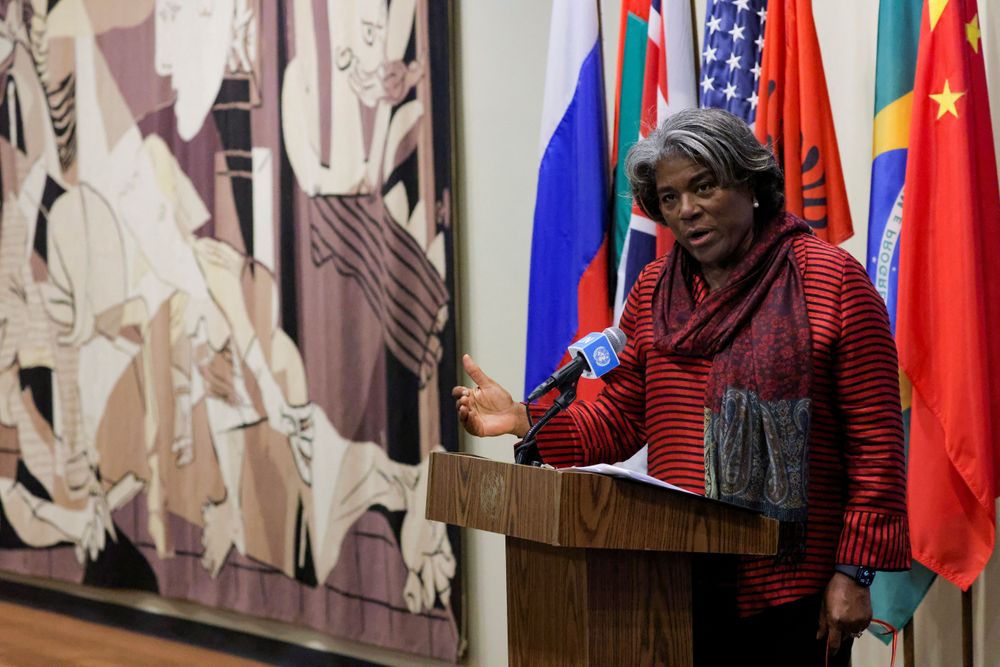 美國駐聯合國大使湯瑪斯-葛林斐德強調，棄權「顯然不構成為俄羅斯辯護」。路透社