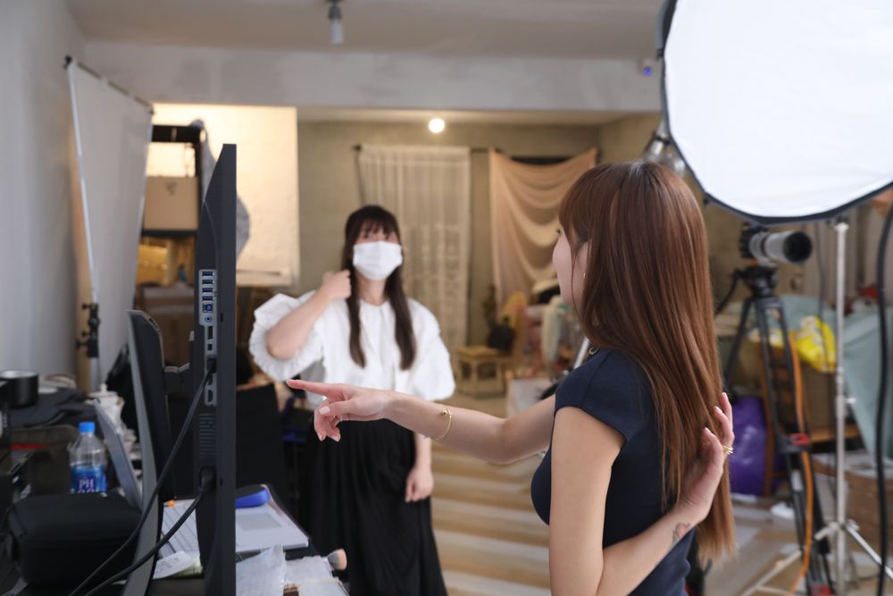 经纪人莉奈是她的心灵导师。郑孟晃摄