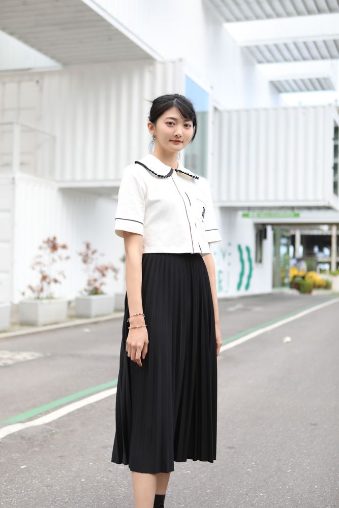 嘉嘉身材高挑。鄭孟晃攝