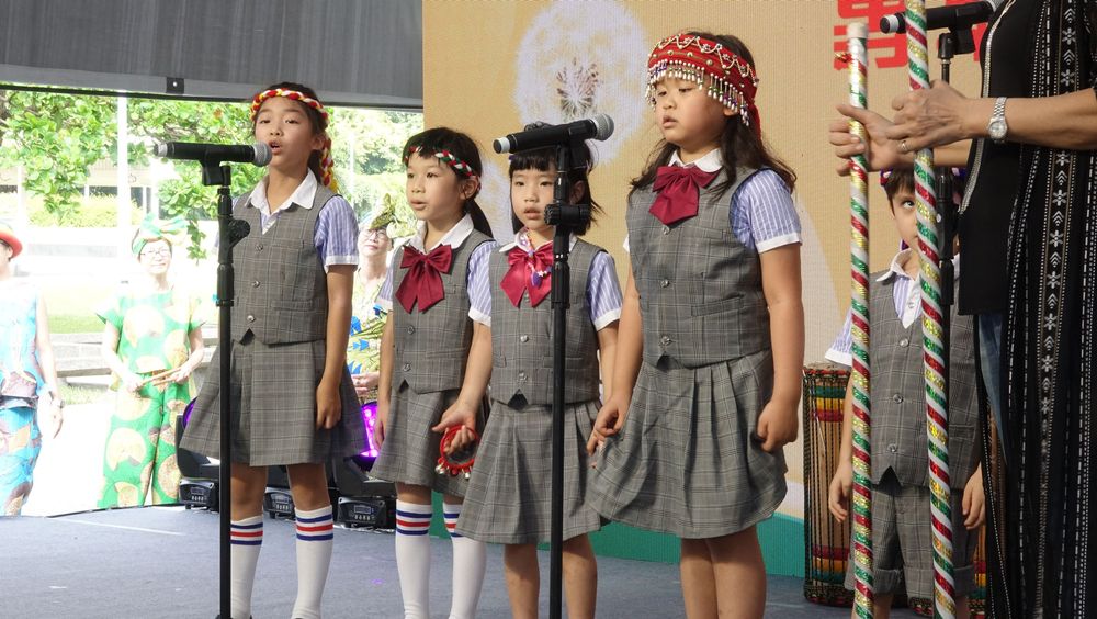 台北兒童合唱團也帶來療癒歌曲演唱。莊宗達攝