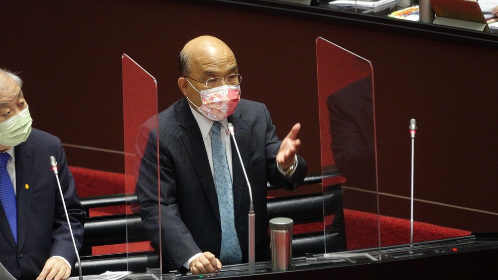 蘇貞昌在面對質詢時才鬆口對馬斯克「特區說」的態度。莊宗達攝