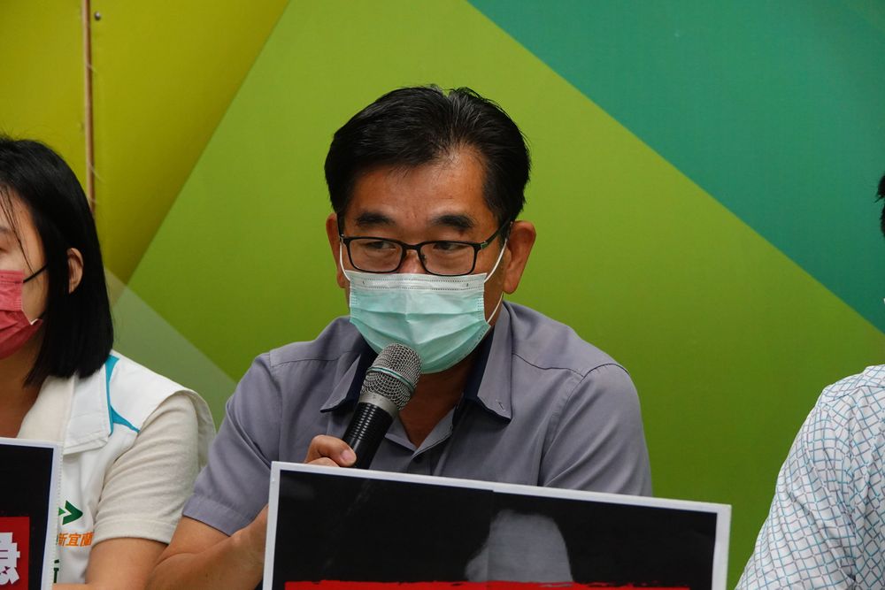 民進黨宜蘭縣黨部評委召集人、議員簡松樹。林泊志攝