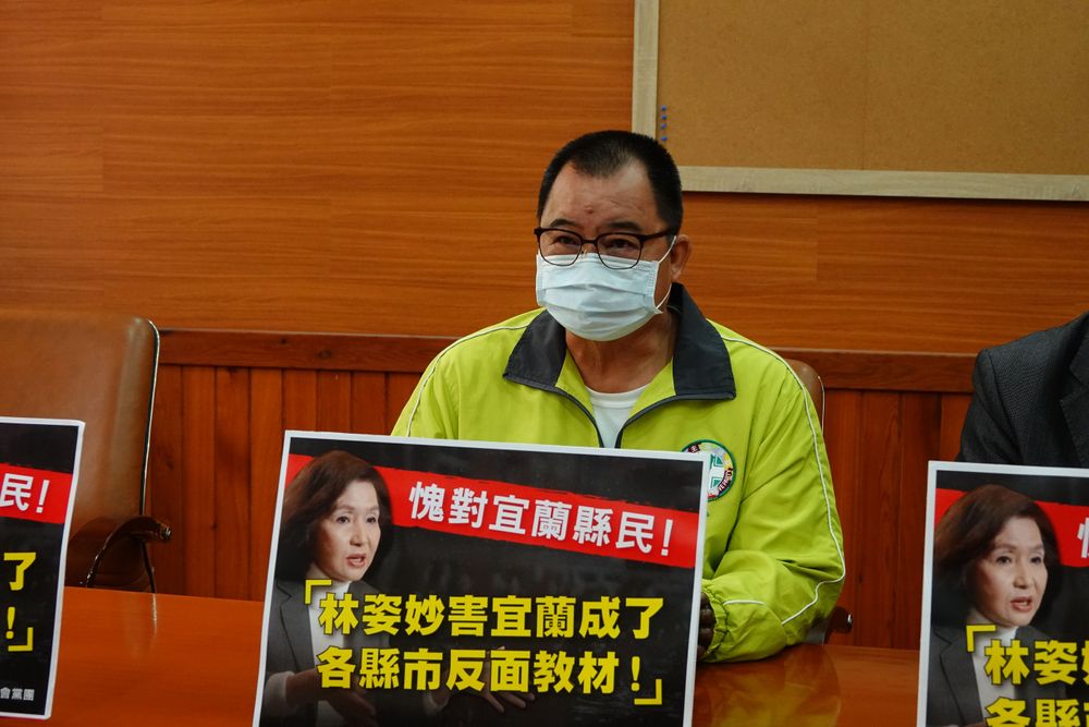 民進黨宜蘭縣議員謝燦輝。林泊志攝