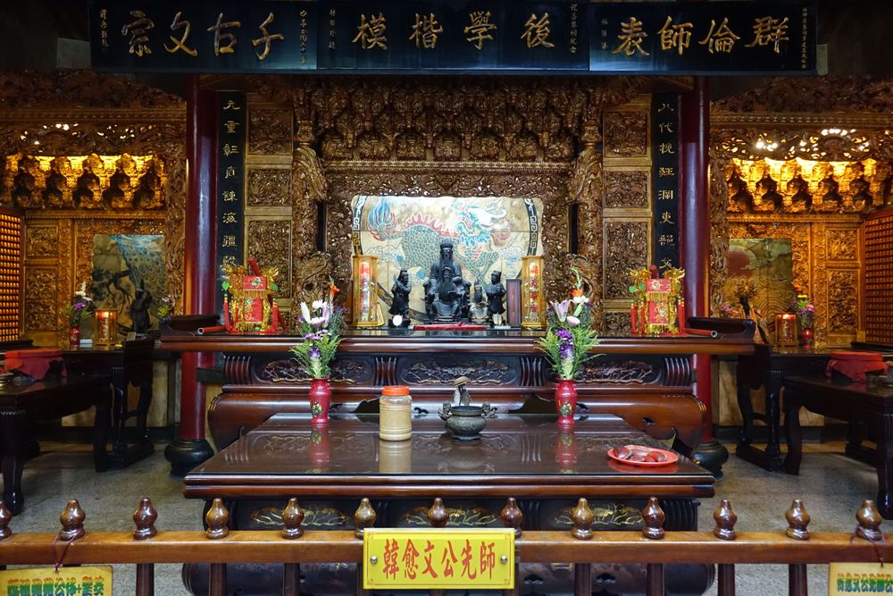 屏东县内埔乡有全台唯一的昌黎祠，主祀「韩文公」韩愈。罗琦文摄