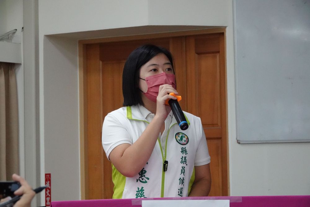 民進黨宜蘭縣議員參選人黃惠慈。林泊志攝