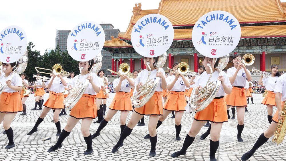 吹奏樂部部長竹內望咲表示這次能被邀請來國慶表演是厲害到無法用言語表達的事情。鄭孟晃攝