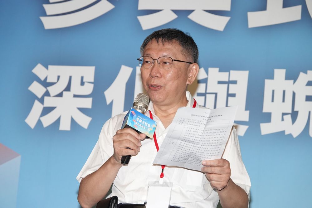 柯文哲堅持不道歉。陳德興攝