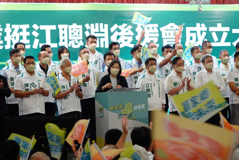 蔡英文呼籲全黨團結，年底贏回宜蘭。林泊志攝