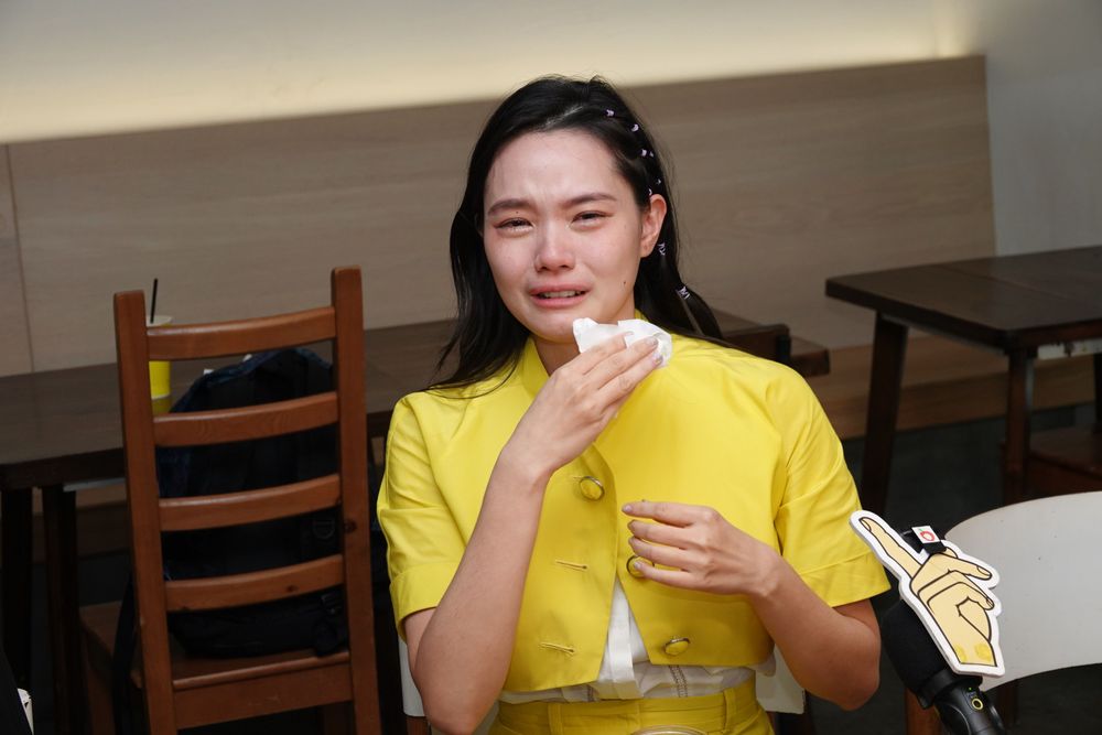 王真琳哭得好慘。陳德興攝