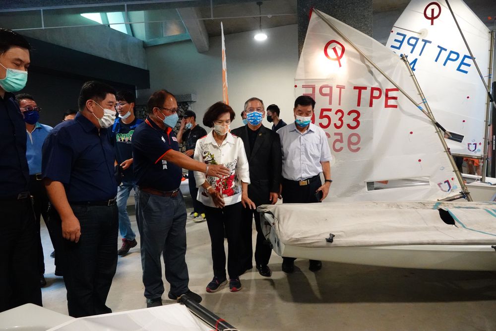 宜蘭縣豆腐岬帆船訓練基地1樓作為艇庫使用。林泊志攝