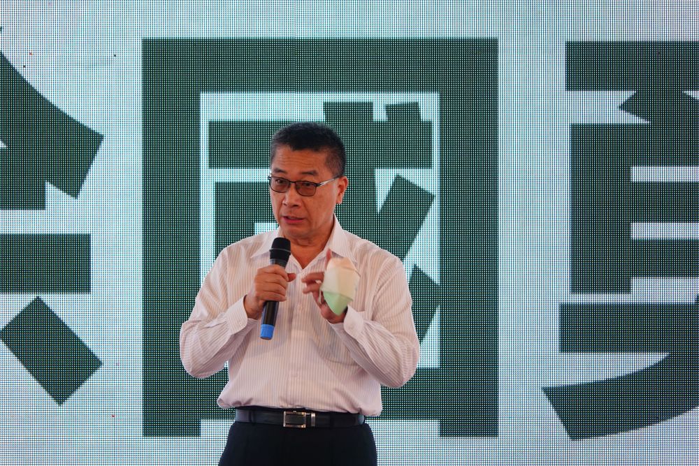 內政部長徐國勇力挺同黨宜蘭縣長參選人江聰淵。林泊志攝