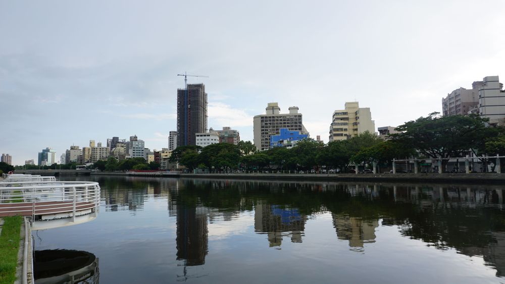 「港灣1號院」鄰近愛河風景區，社區1115戶屬於鹽埕區史上最大造鎮。葉家銘攝