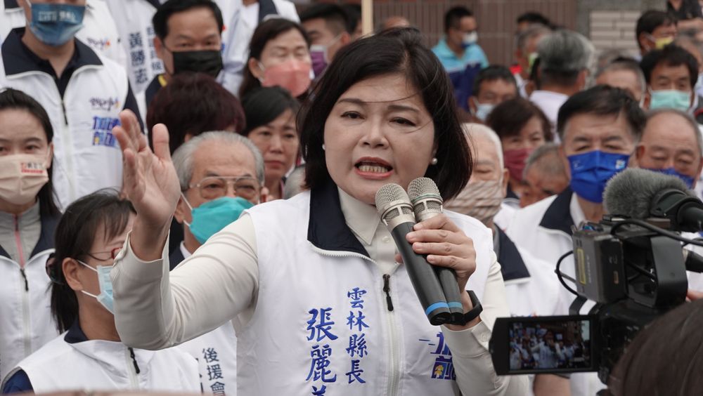 張麗善陣營反批劉建國選舉只會抹黑、迴避和蹭中央。資料照片