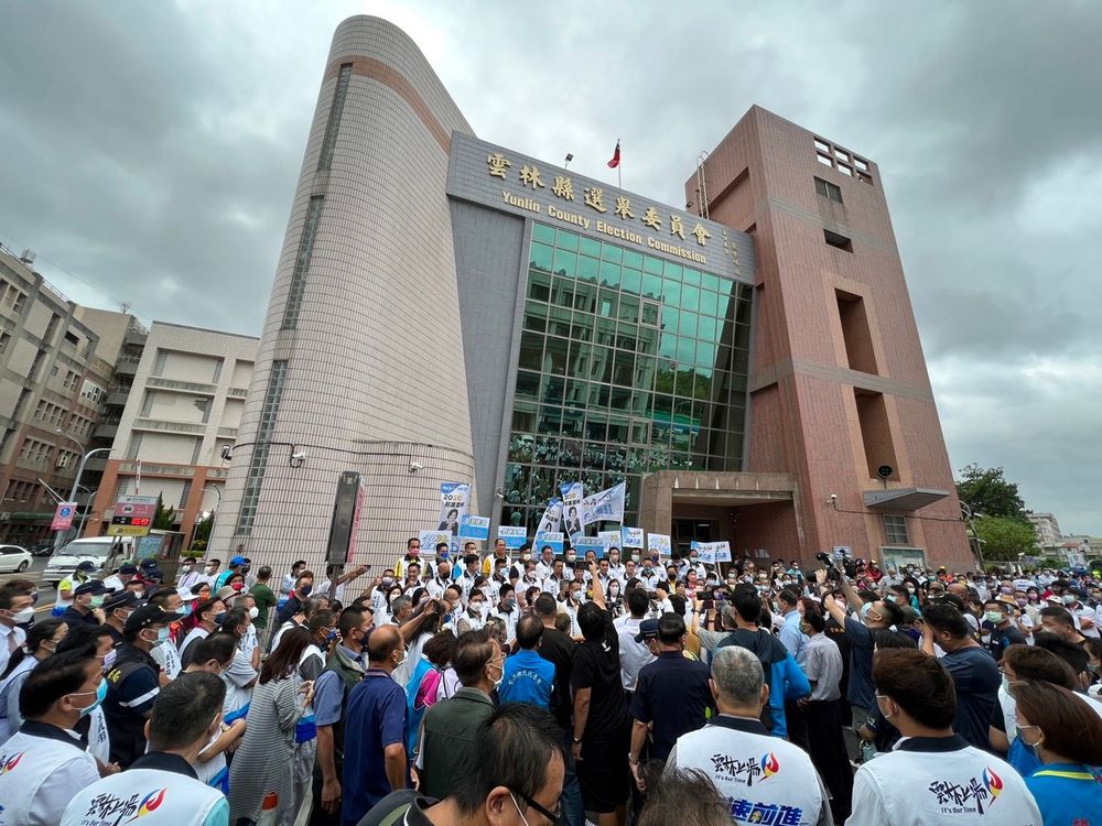 雲林縣長張麗善今登記競選連任。魏嘉良攝