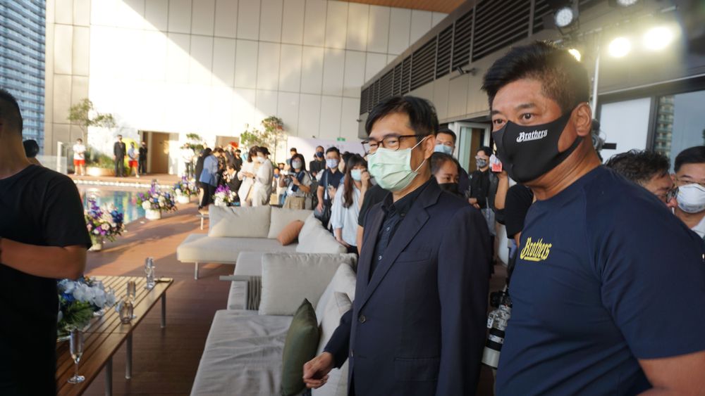 「承億酒店」開幕包括高市長陳其邁與中信慈善基金會董事長辜仲諒均出席。葉家銘攝