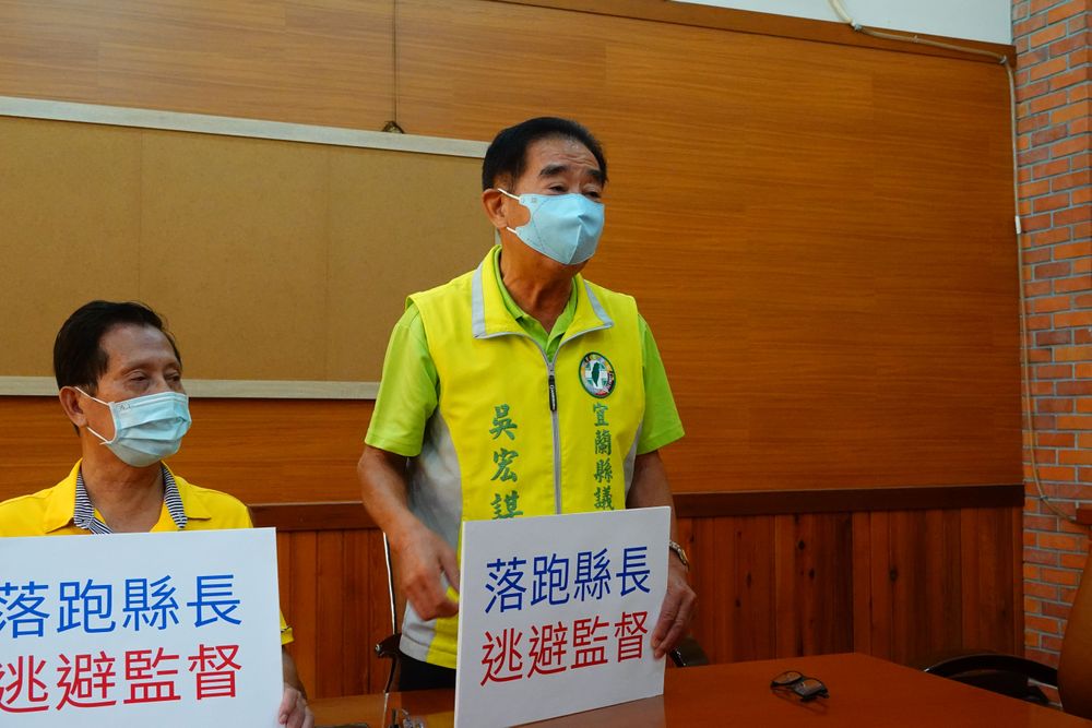 民進黨宜蘭縣議員吳宏謀。林泊志攝