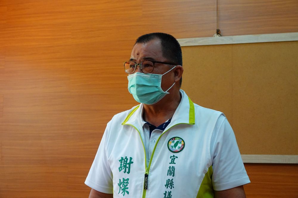 民進黨宜蘭縣議員謝燦輝。林泊志攝