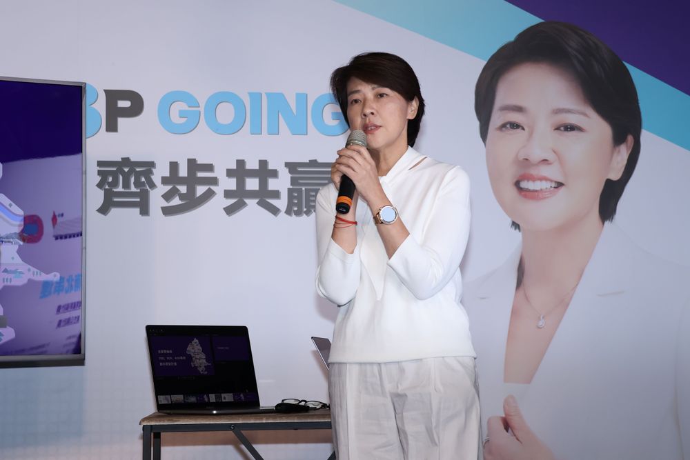 台北市長參選人黃珊珊。彭欣偉攝