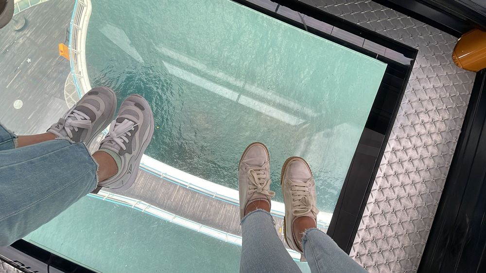 若膽子夠大還可體驗透明的「水晶車廂」。黃盈甄攝