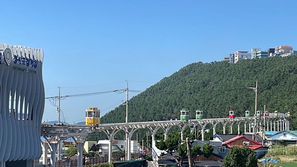 天空艙的視野相對的較為廣闊，可欣賞到更多層次的海濱美景。黃盈甄攝