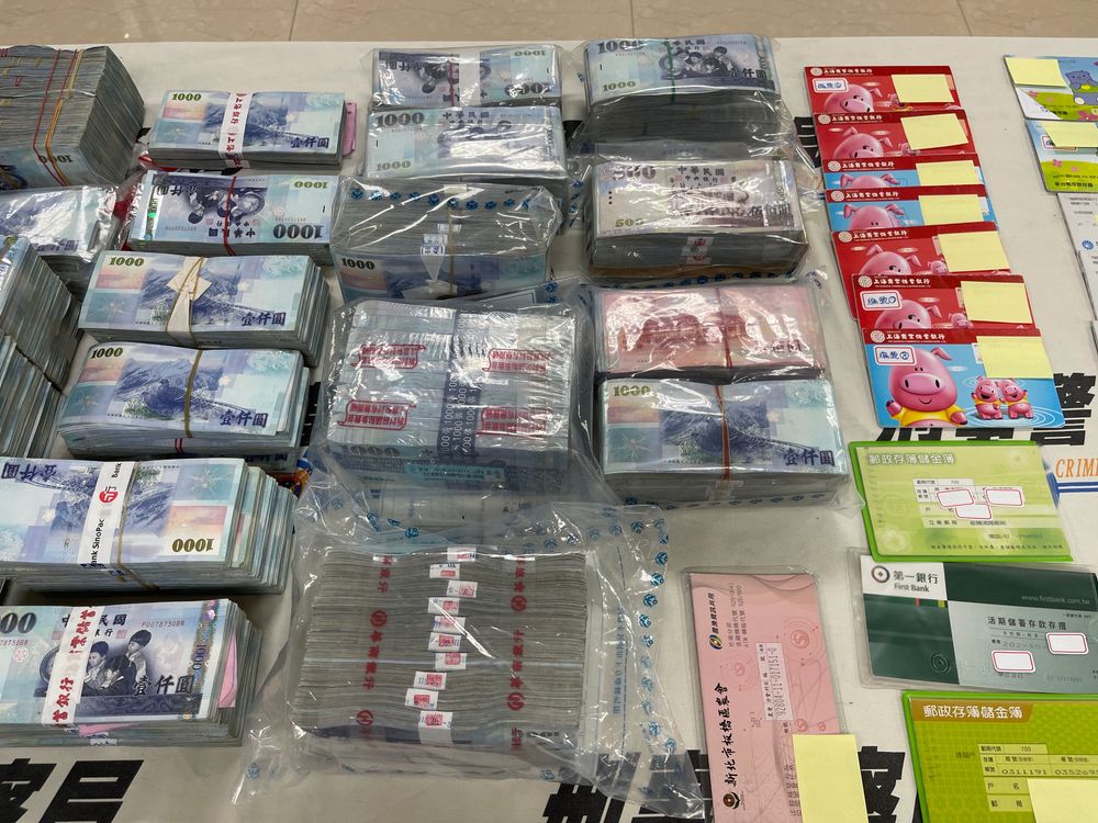 警方蒐證後，日前在北部地區拘提王等6人到案，並查扣現金3000萬餘元。刑事局提供