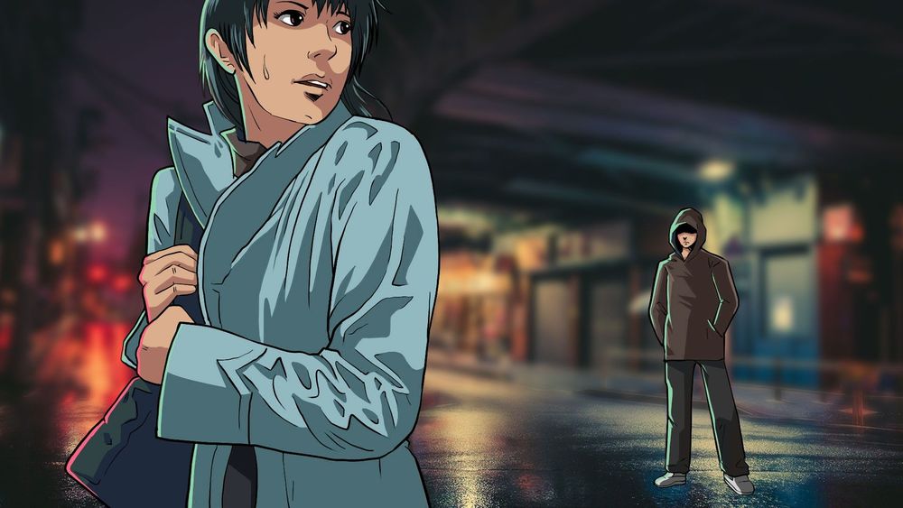 陳男的跟騷行為令被害人心生畏怖。示意圖