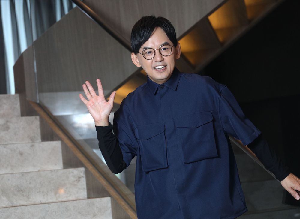 黃子佼金鐘獎頒獎典禮前1周受訪。陳明中攝