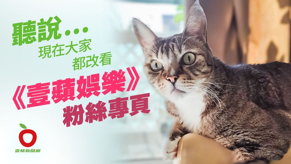最好看的娛樂新聞都在《壹蘋娛樂》臉書粉絲專頁。