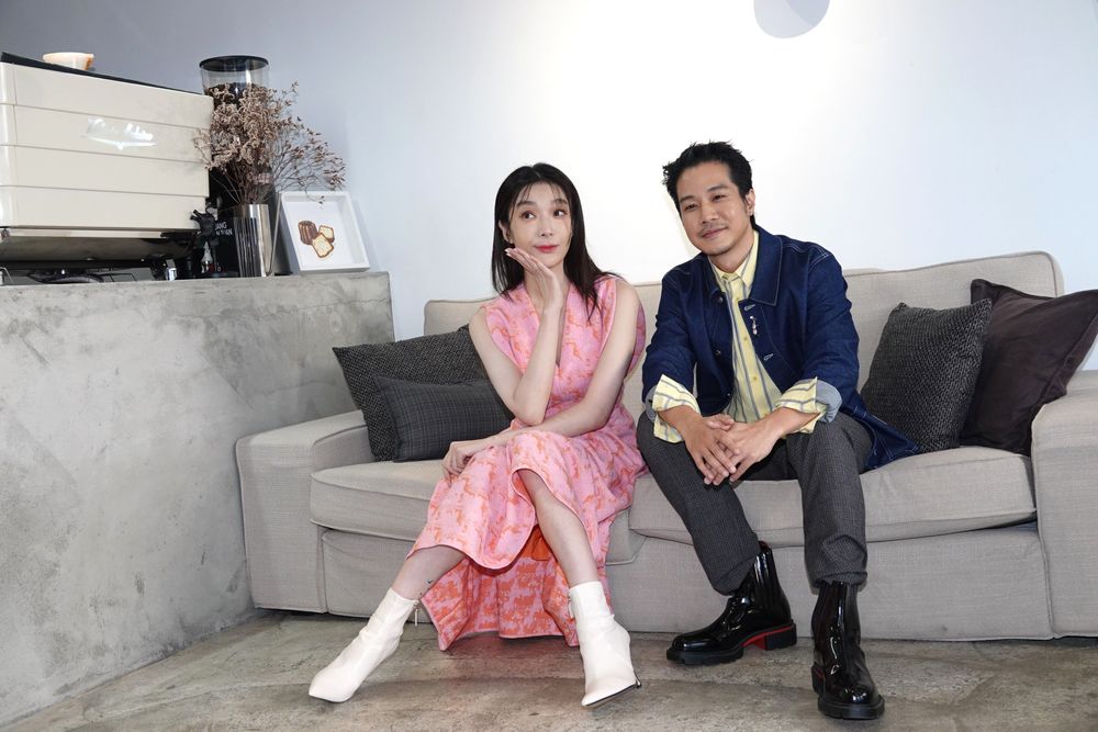 蔡淑臻（左）不知薛仕凌就是大嘴巴40。陳德興攝