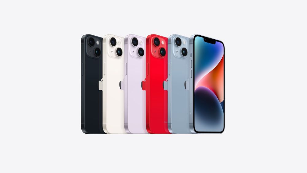 iPhone 14在9月16日發售,但iPhone 14 Plus 較晚於10月7日發售。取自 Apple