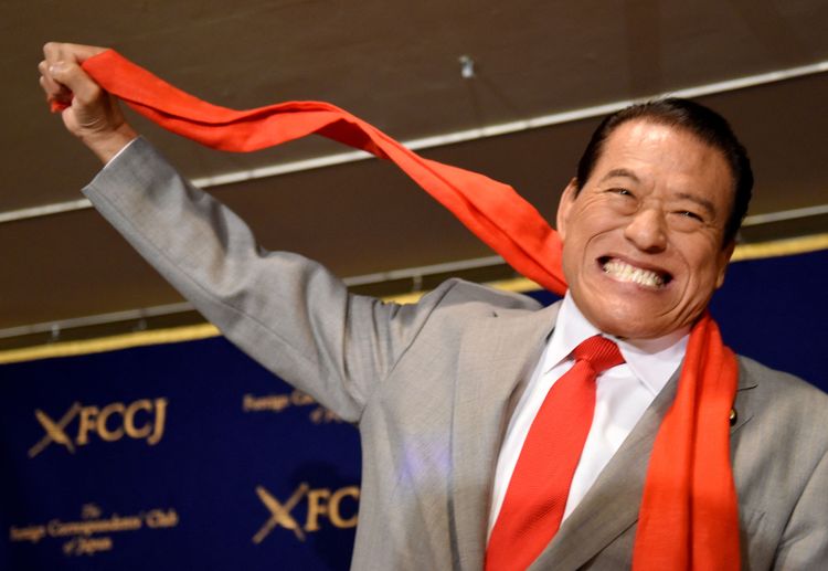 豬木2017年9月出席記者會。法新社