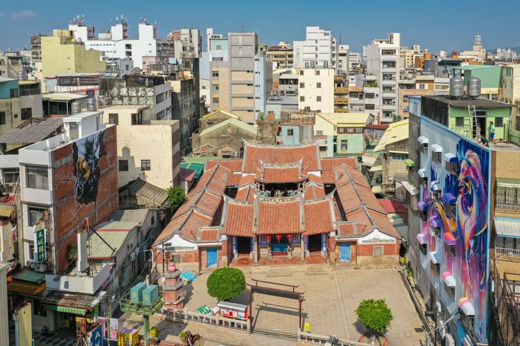 慶安宮位處永樂商圈內。彰縣府提供