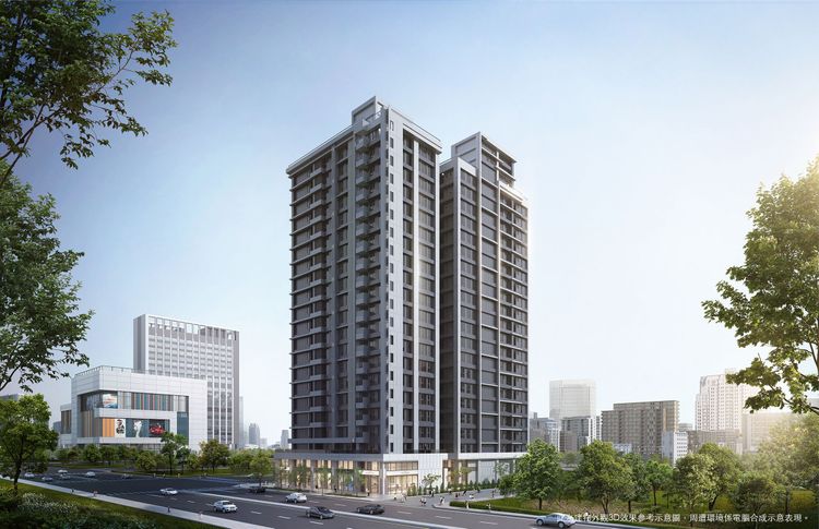 藏美表參道規劃雙塔建築。業者提供，3D示意照