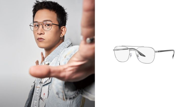 光學眼鏡#ORX6485擁有2000年代的復古感，5200元。品牌提供