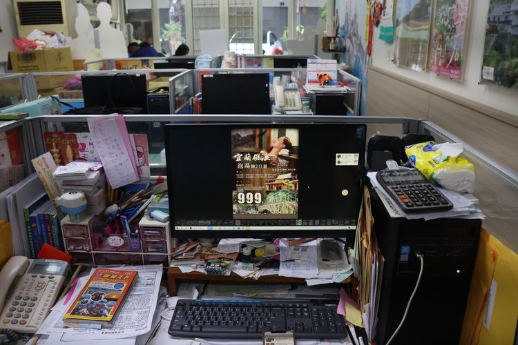 王健龍要重新整理公司內部，恢復以往忙碌情景。張喆喜攝