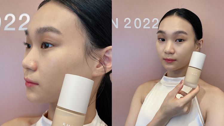 完美無瑕粉底在打造輕盈底妝同時，也擁有細緻遮瑕力。張家玲攝