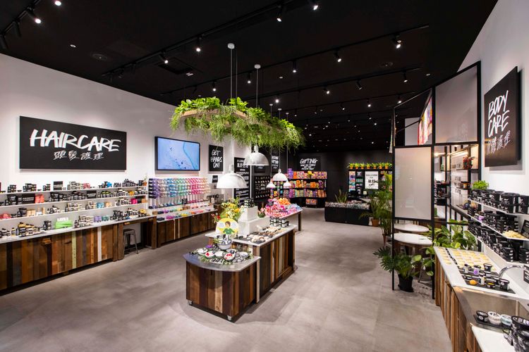 LUSH於信義區新登場的店面，占地約40坪。品牌提供