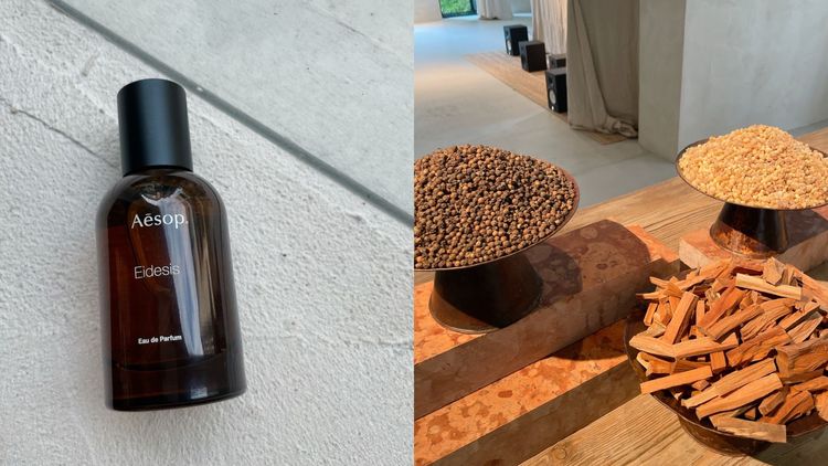 澳洲質感美妝品牌Aesop推出艾底希思香水，做為「虛實之境」系列第二篇章的開端。張家玲攝
