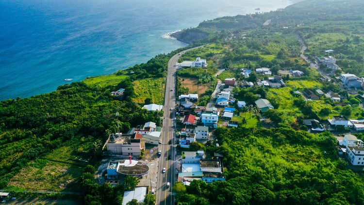 台11線都蘭段道路順暢。古和純攝