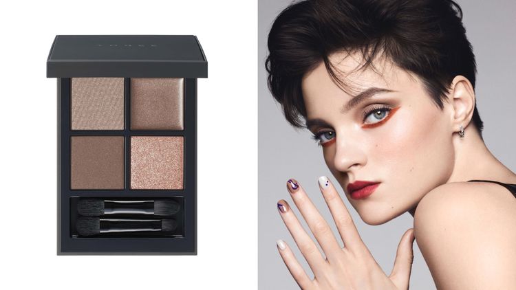 THREE魅光幻眸眼采盒#X03優雅裸棕，2400元。品牌提供