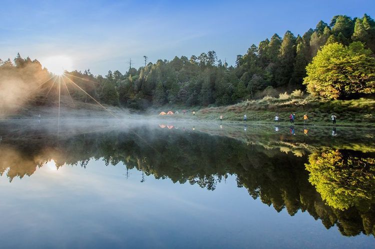 奧丁丁體驗跨年山林行程推薦－宜蘭加羅湖野營。奧丁丁提供