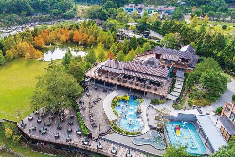 被譽為全台 10 大落羽松秘境之一的「南庄雲水溫泉度假村」，每年約 11 月至 1 月是最適合造訪的時間。奧丁丁提供