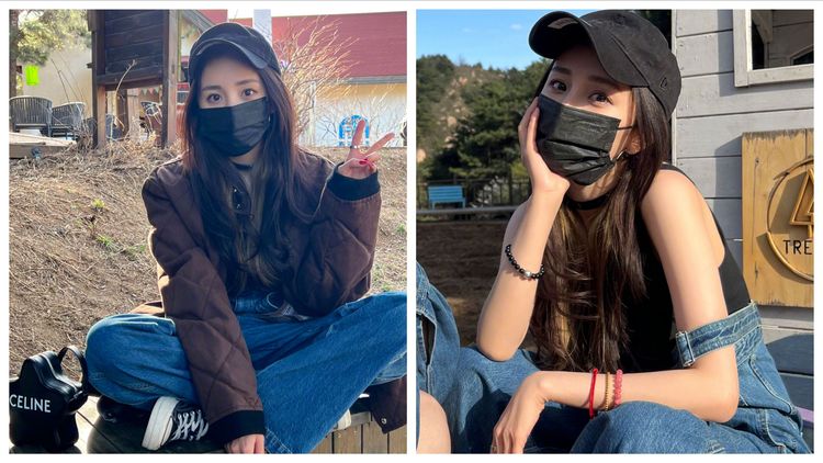 楊冪日前和好友登山慶生，休閒造型很輕鬆隨性。翻攝BIGBIG張大大微博