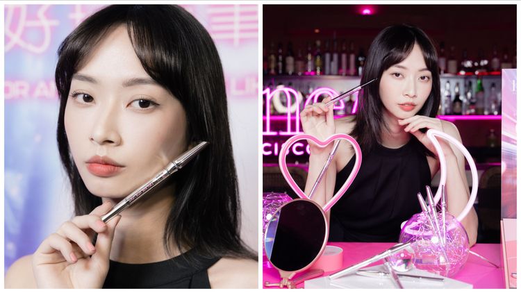 Benefit今年秋天推薦「朦朧霧感彎月眉」眉妝。品牌提供