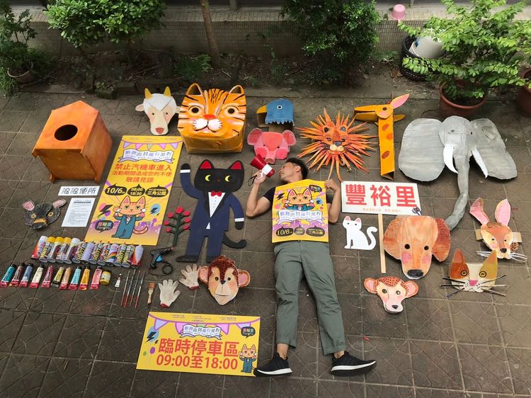 謝錫元參選里長，翻轉老舊社區。謝錫元提供