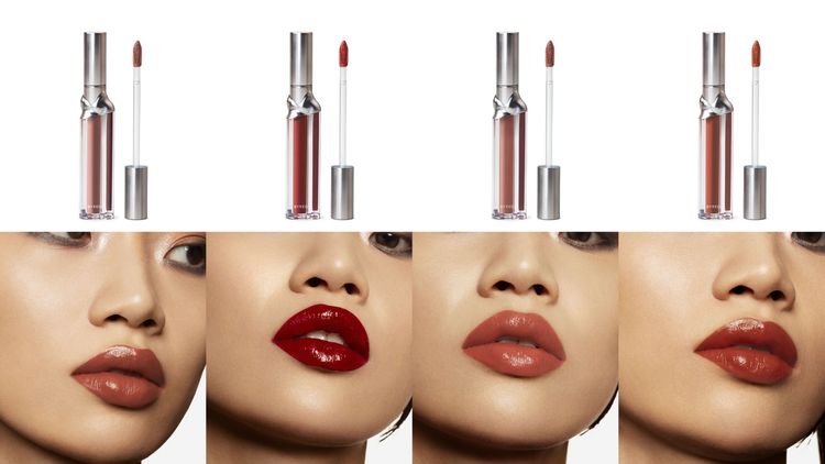 BYREDO唇露（左起）#189沉實、#359猩河、#255塔爾、#338火山，各4g／1500元。品牌提供